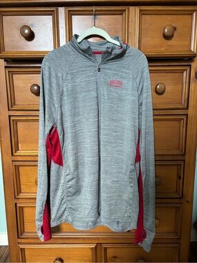 Boston University 1/4 zip lightweight runner